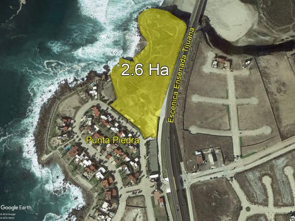 Terreno con Vista y acceso al mar en La Misión, Ensenada, 2.6ha